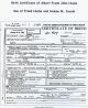 Birth certificate of Albert Frank John Hucke