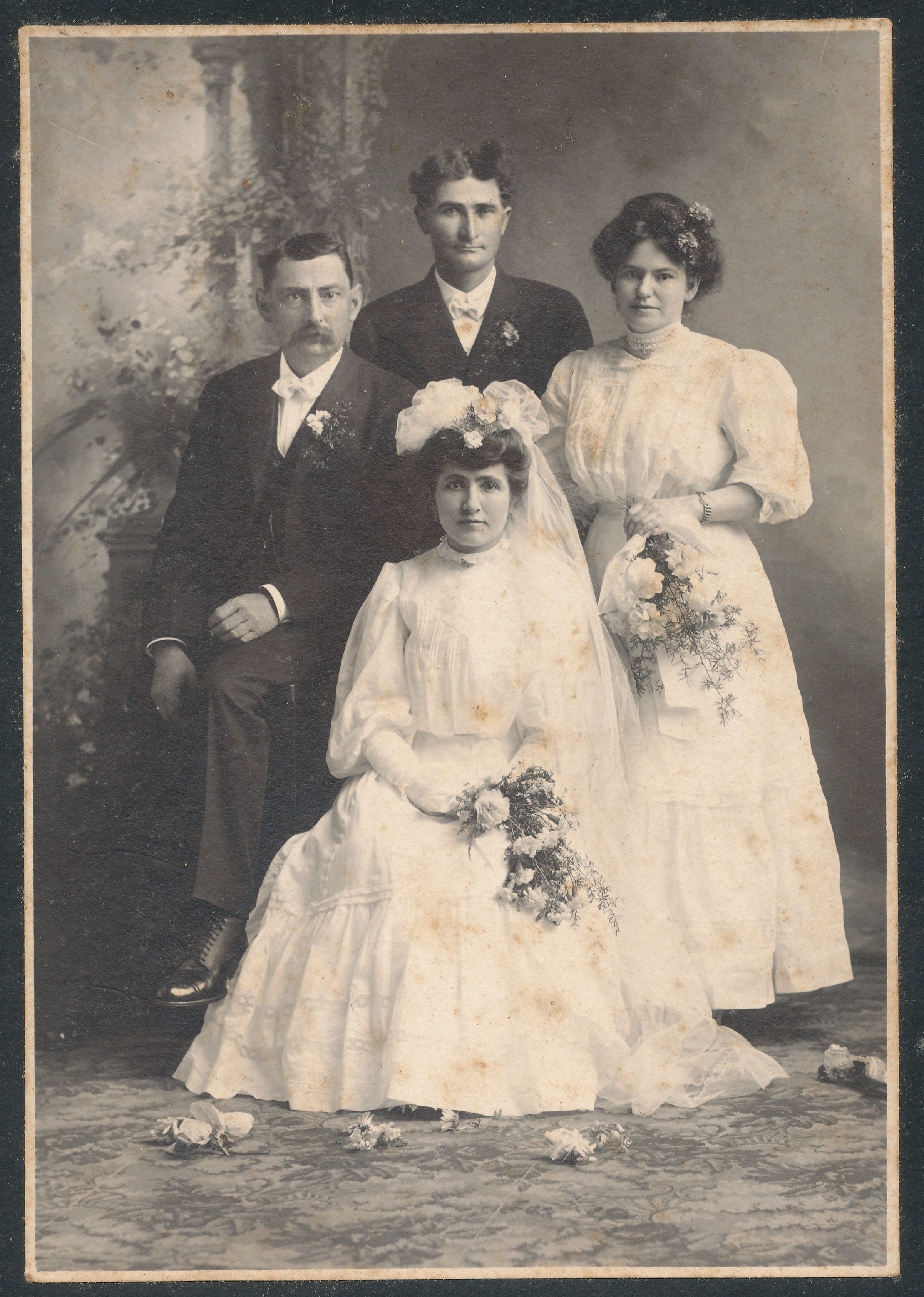 Wedding of Adam Roos and Margarethe Hucke, 1907.