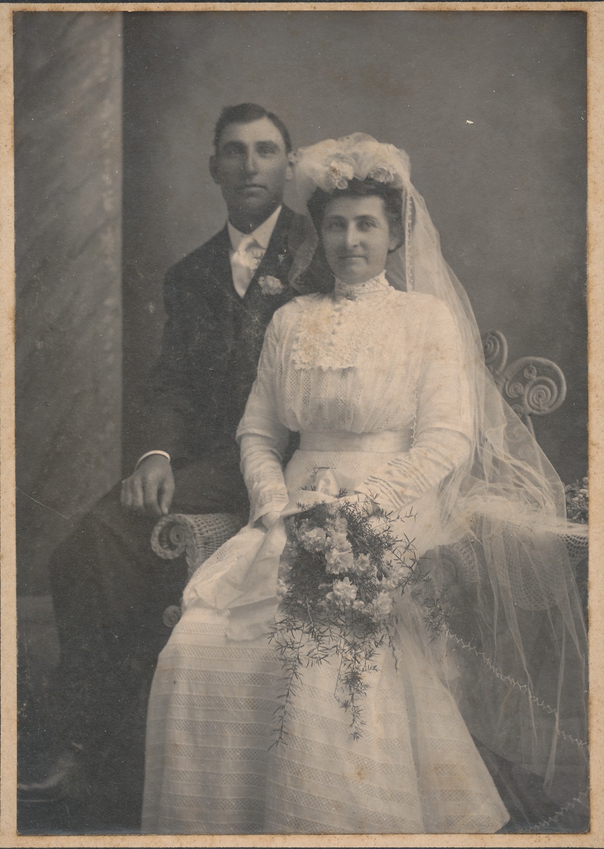 Wedding of Bertha Hucke and Peter Rau