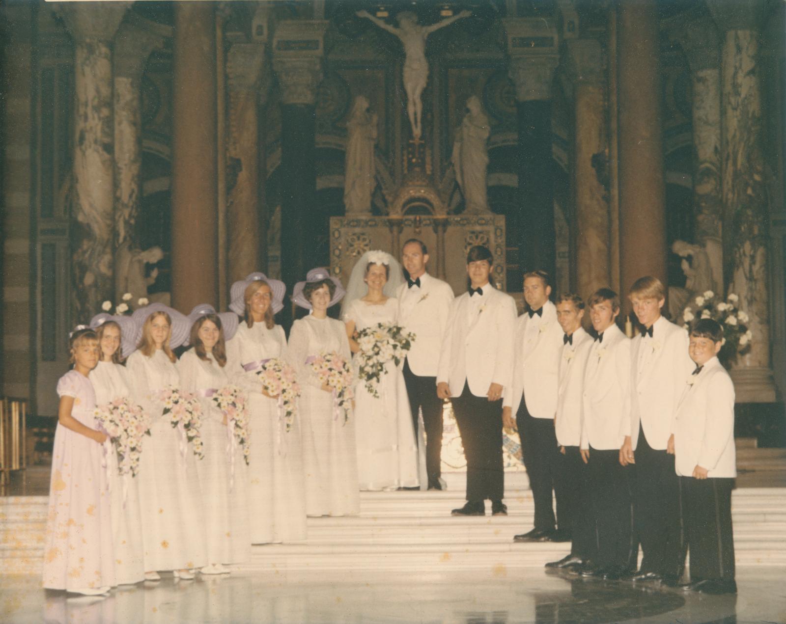 Wedding of Robert A. Hucke and Susan C. Riess, 1971