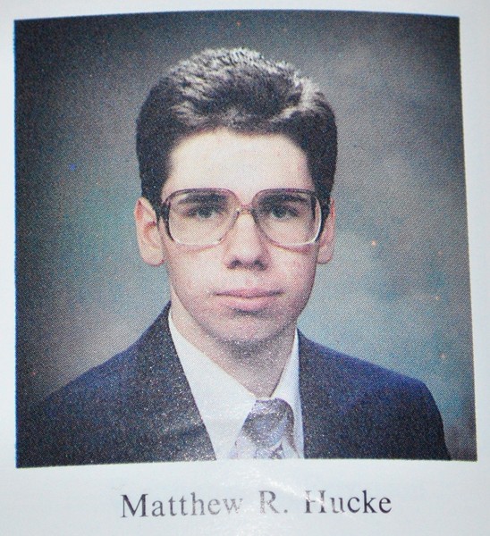 Matt Hucke (b. 1972), high school yearbook, 1990
