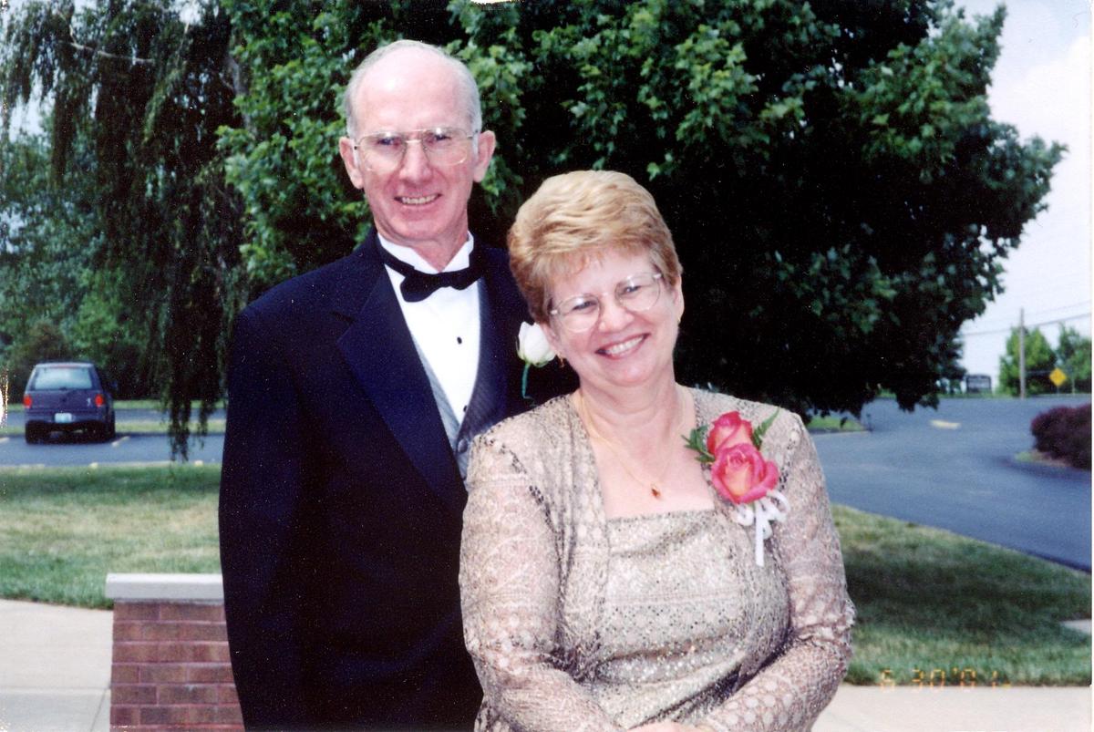 Bob and Sue Hucke, before their son Steve's wedding, 2001